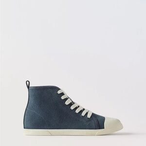 Zara Kids Dark Blue and Cream Sneakers